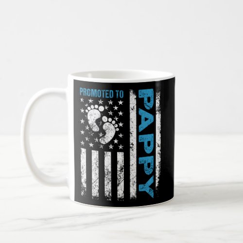 Promoted To Pappy Usa Flag FatherS Day First Time Coffee Mug