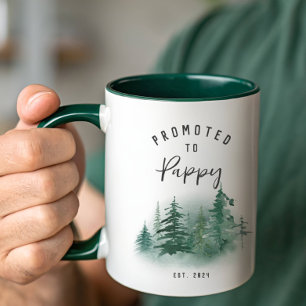 Promoted To Pappy Year Est. Mug