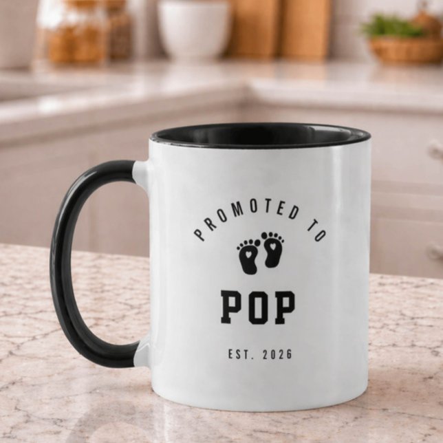 Promoted to Pop Mug New Grandpa Gift (Creator Uploaded)