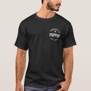 Promoted To Pop Pop Est 2025 First Time Grandpa T-Shirt