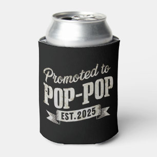 Promoted To Pop-Pop Est 2025 First Time Pop-Pop Can Cooler
