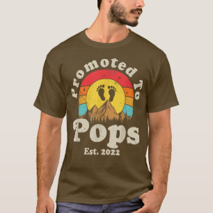 Promoted to Pops Est 2022 Men Vintage First Time G T-Shirt