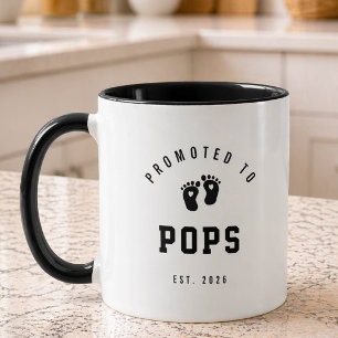 Promoted to Pops New Grandpa Mug