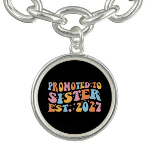Promoted To Sister Est 2027 Big Sister Bracelet