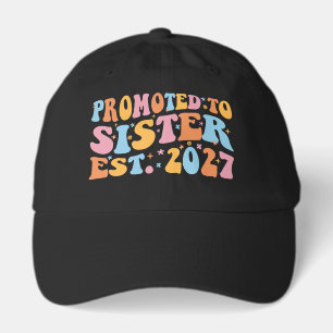 Promoted To Sister Est 2027 Big Sister Hat