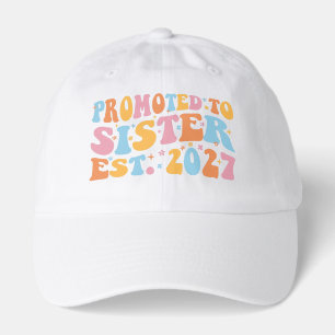 Promoted To Sister Est 2027 Big Sister Hat