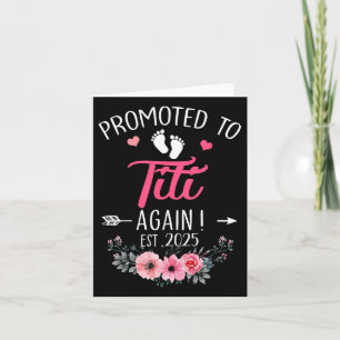 Promoted To Titi Again Est 2025 Mothers Day Card
