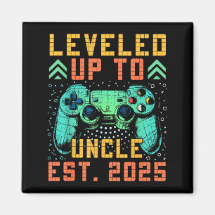 Promoted To Uncle 2025 Leveled Up To Uncle Est 202 Magnet