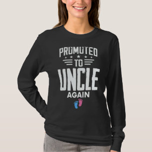 Promoted To Uncle Again Pregnancy Reveal Pink Or B T-Shirt