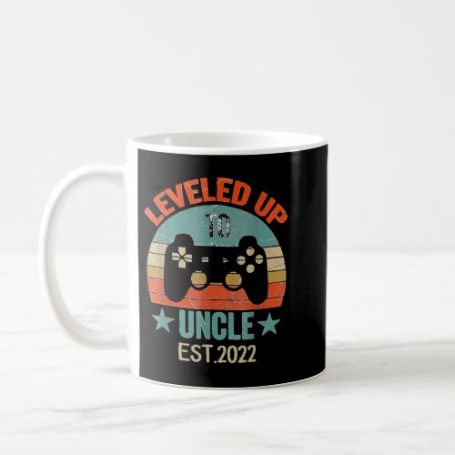 Promoted To Uncle EST 2022 2021 Leveled Up To Dadd Coffee Mug