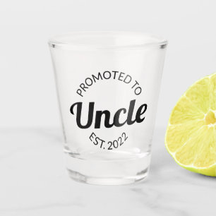 Promoted To Uncle Est. 2022 I Shot Glass