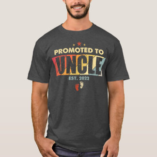 Promoted to Uncle Est 2022 Men Vintage First Time T-Shirt