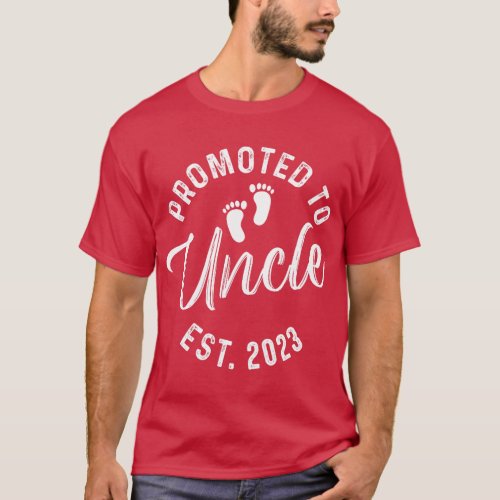 Promoted To Uncle Est 2023  girl T_Shirt