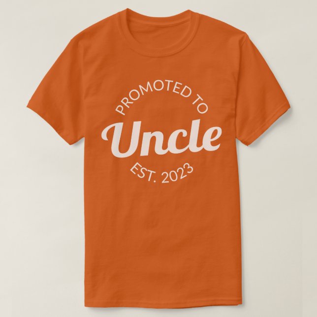 Promoted To Uncle Est 2023 I T-Shirt (Design Front)