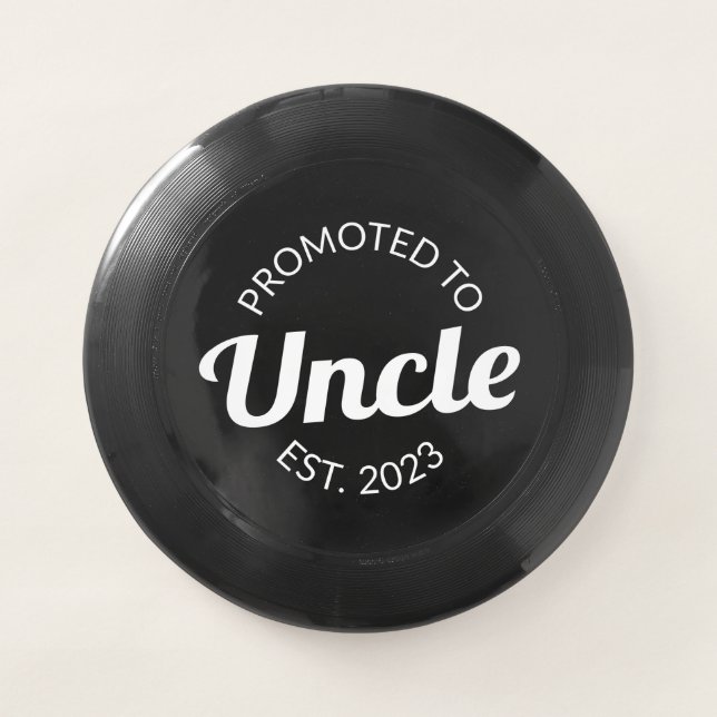 Promoted To Uncle Est. 2023 I Wham-O Frisbee (Front)