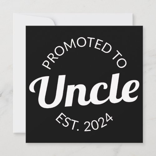 Promoted To Uncle Est 2024 I Announcement