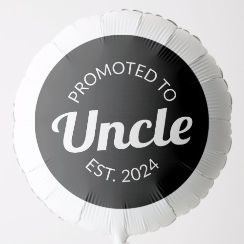 Promoted To Uncle Est 2024 I Balloon