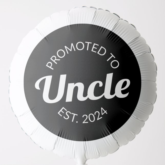 Promoted To Uncle Est. 2024 I Balloon (Front)