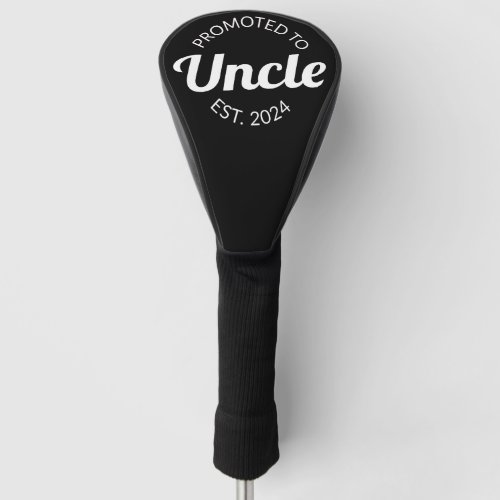 Promoted To Uncle Est 2024 I Golf Head Cover