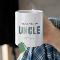 Promoted to Uncle EST 2025 | Custom Gift