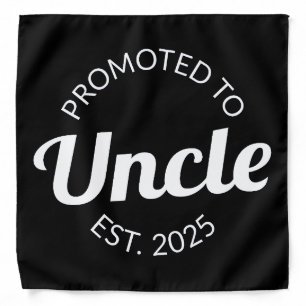 Promoted To Uncle Est. 2025 I Bandana