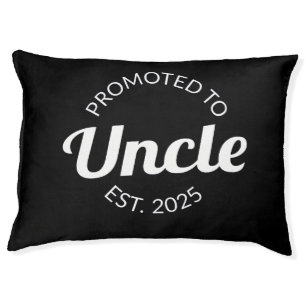 Promoted To Uncle Est. 2025 I Pet Bed
