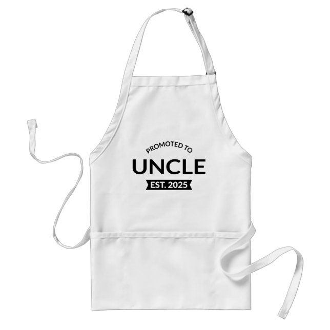 Promoted To Uncle Est. 2025 II Adult Apron (Front)