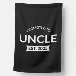 Promoted To Uncle Est. 2025 II House Flag