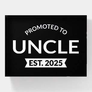 Promoted To Uncle Est. 2025 II Paperweight