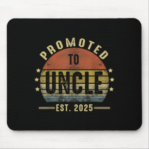 Promoted To Uncle Est 2025 New Uncle Fathers Day F Mouse Pad