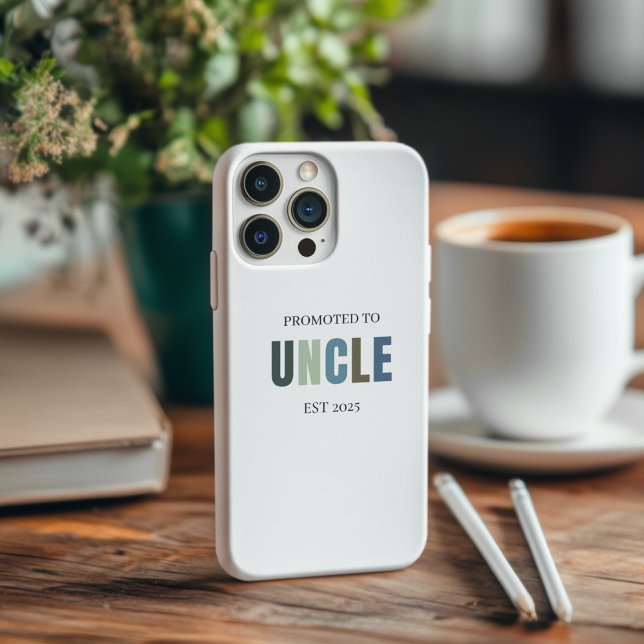 Promoted to Uncle EST 2025 | Personalized  Case-Mate iPhone Case (Creator Uploaded)
