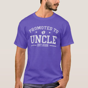 Promoted to Uncle est. 2026 Funny Family Baby 2026 T-Shirt