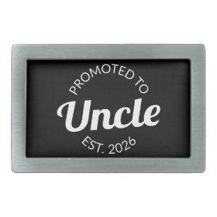 Promoted To Uncle Est. 2026 I Belt Buckle