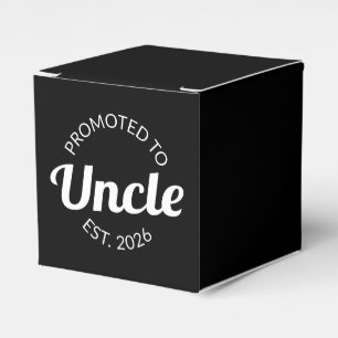 Promoted To Uncle Est. 2026 I Favor Boxes