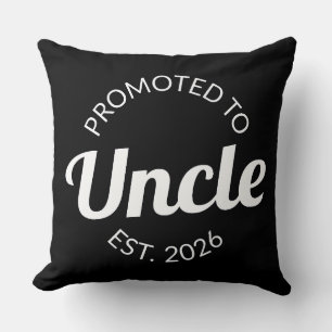 Promoted To Uncle Est. 2026 I Throw Pillow