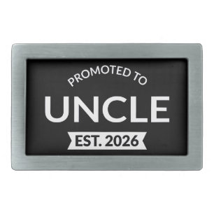 Promoted To Uncle Est. 2026 II Belt Buckle