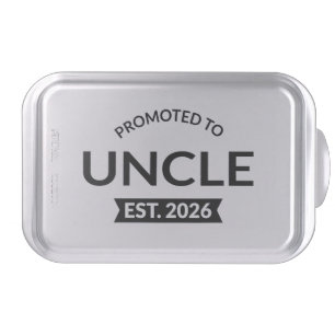 Promoted To Uncle Est. 2026 II Cake Pan