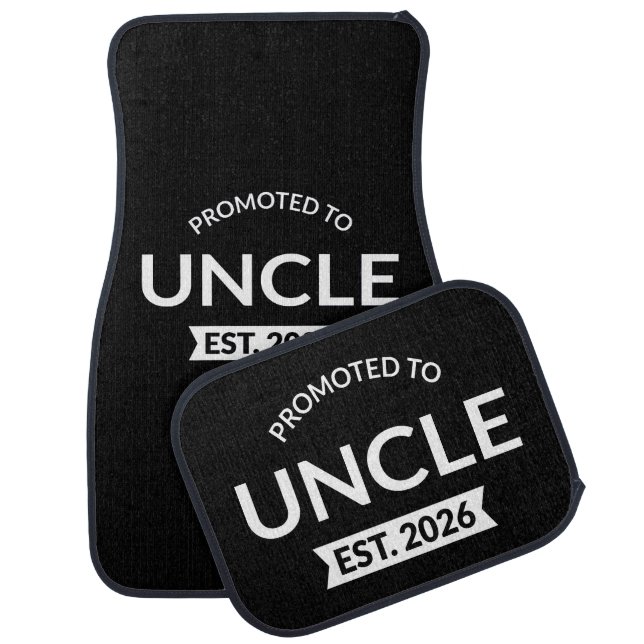 Promoted To Uncle Est. 2026 II Car Floor Mat (Set)