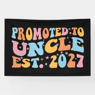 Promoted To Uncle Est 2027 New Uncle Banner