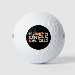 Promoted To Uncle Est 2027 New Uncle Golf Balls