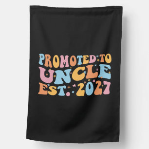 Promoted To Uncle Est 2027 New Uncle House Flag