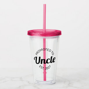 Promoted To Uncle Est 2027 New Uncle I Acrylic Tumbler