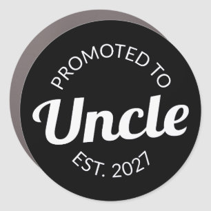 Promoted To Uncle Est 2027 New Uncle I Car Magnet