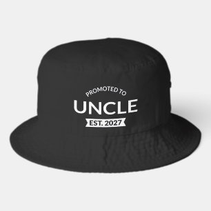 Promoted To Uncle Est 2027 New Uncle II Bucket Hat