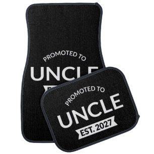 Promoted To Uncle Est 2027 New Uncle II Car Floor Mat