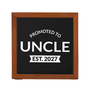 Promoted To Uncle Est 2027 New Uncle II Desk Organizer