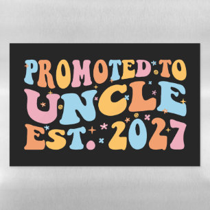 Promoted To Uncle Est 2027 New Uncle Magnetic Dry Erase Sheet