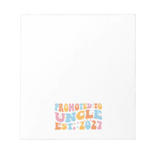 Promoted To Uncle Est 2027 New Uncle Notepad