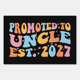 Promoted To Uncle Est 2027 New Uncle Sign