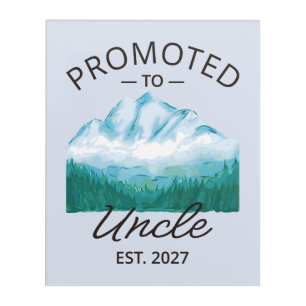 Promoted To Uncle Est 2027 New Uncle VI Acrylic Print